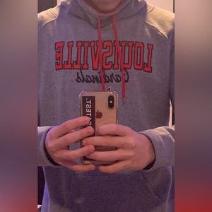 LOUISVILLE Cardinals Sweatshirt with Neck Hood